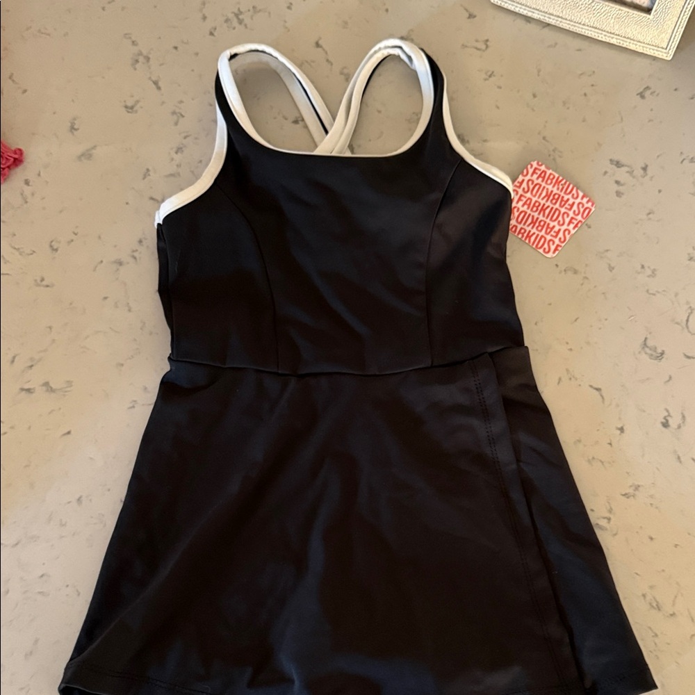 Fables Black and White Athletic Dress XS